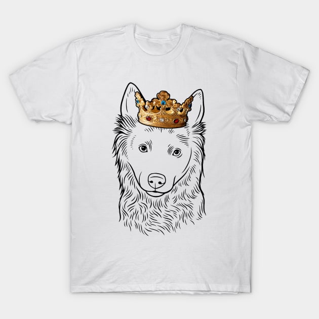 Mudi Dog King Queen Wearing Crown T-Shirt by millersye